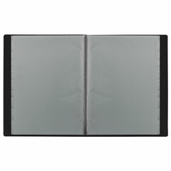 Папка 10 вкладышей BRAUBERG &laquo;Office&raquo;, черная, 0,5 мм, 271321