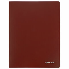 Папка 10 вкладышей BRAUBERG &laquo;Office&raquo;, красная, 0,5 мм, 271322