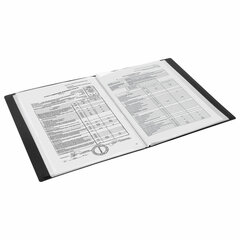 Папка 80 вкладышей BRAUBERG &laquo;Office&raquo;, черная, 0,8 мм, 271331