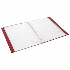 Папка 100 вкладышей BRAUBERG &laquo;Office&raquo;, красная, 0.8 мм, 271334