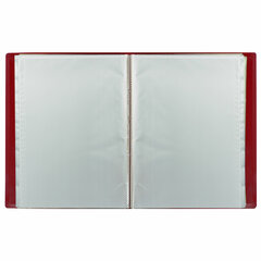 Папка 100 вкладышей BRAUBERG &laquo;Office&raquo;, красная, 0.8 мм, 271334