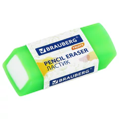 Ластики полупрозрачные BRAUBERG FRUITY НАБОР 4 штуки, размер ластика 54&times;23&times;10 мм, упаковка блистер, 271343