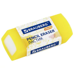 Ластики полупрозрачные BRAUBERG FRUITY НАБОР 4 штуки, размер ластика 54&times;23&times;10 мм, упаковка блистер, 271343