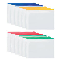 Папка-конверт СУПЕР КОМПЛЕКТ на молнии, 12 штук, А4 (335&times;238 мм), BRAUBERG, 271346