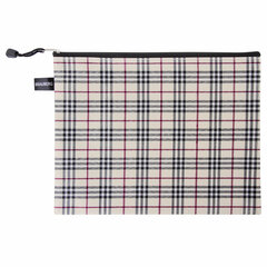 Папка-конверт СУПЕР КОМПЛЕКТ на молнии, 6 штук (А4 &mdash; 2 шт., А5 &mdash; 4 шт.), ткань в клетку, BRAUBERG, 271350