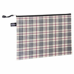 Папка-конверт СУПЕР КОМПЛЕКТ на молнии, 6 штук (А4 &mdash; 2 шт., А5 &mdash; 4 шт.), ткань в клетку, BRAUBERG, 271350