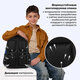 Рюкзак BRAUBERG SOFT, 2 отделения, 3 кармана, "Не бойся", СВЕТЯЩИЙСЯ, 40х31х15 см, 271364
