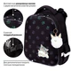 Ранец BRAUBERG LUMINOUS, 2 отделения, с брелоком, "Paws", СВЕТЯЩИЙСЯ РИСУНОК, 38х29х16 см, 271366
