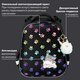 Ранец BRAUBERG LUMINOUS, 2 отделения, с брелоком, "Paws", СВЕТЯЩИЙСЯ РИСУНОК, 38х29х16 см, 271366