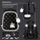 Ранец BRAUBERG LUMINOUS, 2 отделения, с брелоком, "Paws", СВЕТЯЩИЙСЯ РИСУНОК, 38х29х16 см, 271366