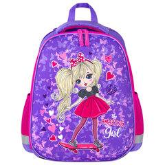 Ранец ПИФАГОР EVA BASIC, 1 отделение, эргономичная спинка, &laquo;Amazing girl&raquo;, 39&times;30&times;16 см, 271377