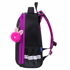 Ранец BRAUBERG SHINY, 2 отделения, с брелоком, &laquo;Magic cat&raquo;, 38&times;28&times;14 см, 271381