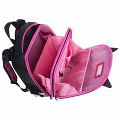 Ранец BRAUBERG SHINY, 2 отделения, с брелоком, &laquo;Glad to be cat&raquo;, 38&times;28&times;14 см, 271382