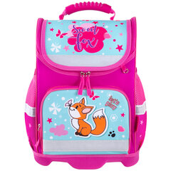 Ранец ЮНЛАНДИЯ WISE, 1 отделение, 3 кармана, устойчивое дно, &laquo;Lovely fox&raquo;, 37&times;29&times;15 см, 271396
