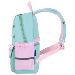 Рюкзак BRAUBERG PASTEL с термонашивками в комплекте, &laquo;Funny clouds&raquo;, мятный, 40&times;29&times;14 см, 271421