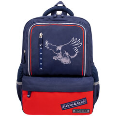 Рюкзак BRAUBERG STAR, 1 отделение, 5 карманов, &laquo;White eagle&raquo;, синий, 40&times;29&times;13 см, 271427