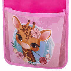 Кармашки-органайзер в шкафчик для детского сада ЮНЛАНДИЯ, 5 карманов, 21&times;68 см, &laquo;Giraffe&raquo;, 271428