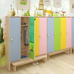 Кармашки-органайзер в шкафчик для детского сада ЮНЛАНДИЯ, 5 карманов, 21&times;68 см, &laquo;Crocodile&raquo;, 271432