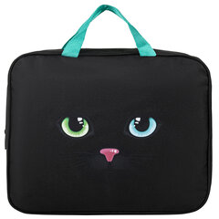 Папка на молнии с ручками А4, мешок для обуви 42&times;33 см, пенал 20&times;10 см, &laquo;Black cat&raquo; НАБОР BRAUBERG, 271434