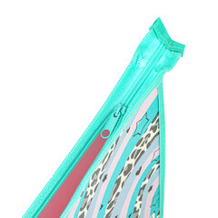 Папка для тетрадей ЮНЛАНДИЯ А4, 1 отделение, картон/<wbr/>пластик, блестки, на молнии, &laquo;Trendsetter&raquo;, 271443