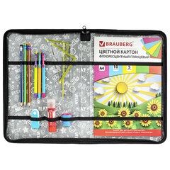 Папка на молнии BRAUBERG А4 с ручкой, с органайзером, 1 отделение, &laquo;Tiger&raquo;, 271449