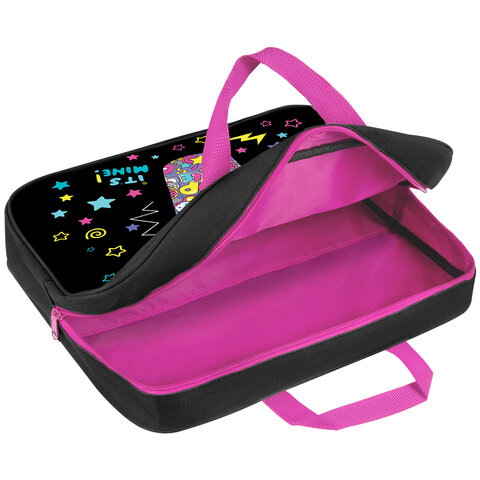 Папка на молнии с ручками BRAUBERG А4, 1 отделение, полиэстер, 80 мм, "Pop style", 271480 - фото 6