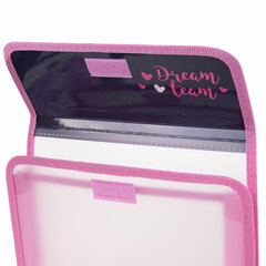 Папка для тетрадей ЮНЛАНДИЯ А5, пластик, 2 отделения, клапан на липучке, &laquo;Dream Team&raquo;, 271490
