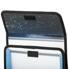 Папка для тетрадей ЮНЛАНДИЯ А5, пластик, 2 отделения, клапан на липучке, &laquo;Digital Ball&raquo;, 271491