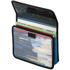 Папка для тетрадей ЮНЛАНДИЯ А5, пластик, 2 отделения, клапан на липучке, &laquo;Digital Ball&raquo;, 271491