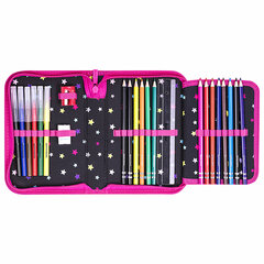 Пенал BRAUBERG с наполнением, 1 отделение, 1 откидная планка, 24 предмета, 21&times;14 см, &laquo;Cats first&raquo;, 271525