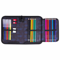 Пенал BRAUBERG с наполнением, 1 отделение, 1 откидная планка, 24 предмета, 21&times;14 см, &laquo;Sport car&raquo;, 271527