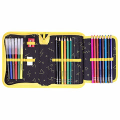 Пенал BRAUBERG с наполнением, 1 отделение, 1 откидная планка, 24 предмета, 21&times;14 см, &laquo;Rebel&raquo;, 271528