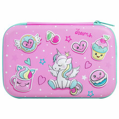 Пенал BRAUBERG KIDS большой удобный с откидной планкой, EVA, 22&times;15&times;4 см, &laquo;Unicorn dreams&raquo;, 271557