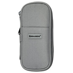 Пенал-трансформер BRAUBERG, полиэстер, 22&times;10&times;3 см, &laquo;Charcoal gray&raquo;, 271561