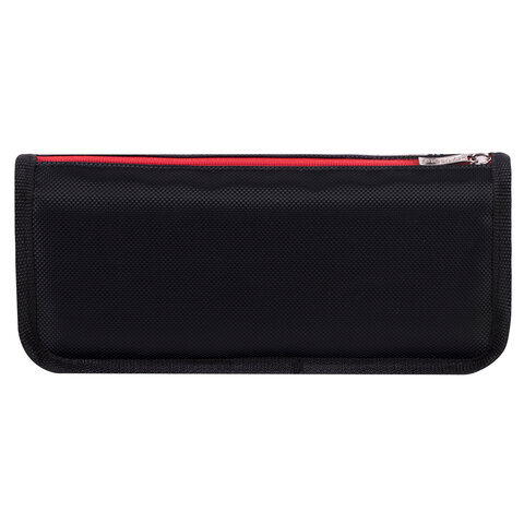 Пенал мягкий BRAUBERG, 2 отделения, полиэстер, "Cool vibes", черный, 21х9х6 см, 271573 - фото 3