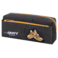 Пенал мягкий BRAUBERG, 2 отделения, полиэстер, "Sport scorer", серый, 20х9х6 см, 271575