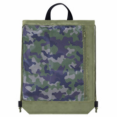 Мешок для обуви ЮНЛАНДИЯ, с ручками, боковой карман на молнии, 46&times;36 см, &laquo;Camo Mode&raquo;, 271613