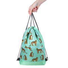 Мешок для обуви ЮНЛАНДИЯ, с ручками, боковой карман на молнии, 46&times;36 см, &laquo;Wild Cats&raquo;, 271614