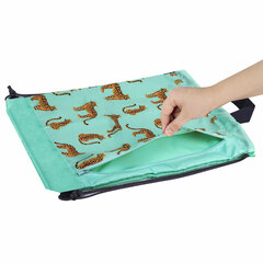 Мешок для обуви ЮНЛАНДИЯ, с ручками, боковой карман на молнии, 46&times;36 см, &laquo;Wild Cats&raquo;, 271614