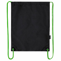 Мешок для обуви BRAUBERG плотный, карман на молнии, подкладка, 43&times;33 см, &laquo;Neon Green&raquo;, 271625