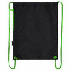 Мешок для обуви BRAUBERG плотный, карман на молнии, подкладка, 43&times;33 см, &laquo;Neon Green&raquo;, 271625