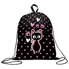 Мешок для обуви BRAUBERG KIDS, с петлей, 42х34 см, "Amazed cat", 271629