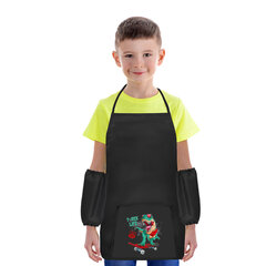 Фартук с нарукавниками для уроков труда ПИФАГОР, 1 карман, 44&times;55 см, &laquo;T-Rex Life&raquo;, 271643