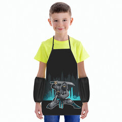 Накидка фартук с нарукавниками для труда ЮНЛАНДИЯ, 46&times;54 см, &laquo;Black Ninja&raquo;, 271650