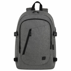 Рюкзак BRAUBERG URBAN универсальный, с отделением для ноутбука, USB-порт, &laquo;Charge&raquo;, серый, 46&times;31&times;15 см, 271655