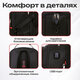 Рюкзак GERMANIUM UPGRADE Max, 3 отделения, отделение для ноутбука, USB-порт, UP-5, черный, 49х34х24 см, 271669