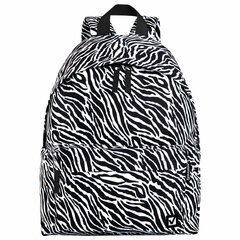 Рюкзак BRAUBERG СИТИ-ФОРМАТ универсальный, &laquo;Zebra&raquo;, белый/<wbr/>черный, 41&times;32&times;14 см, 271680
