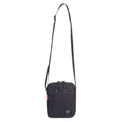 Сумка на плечо BRAUBERG COMPACT, два кармана, черная, 19&times;14&times;5 см, 271688