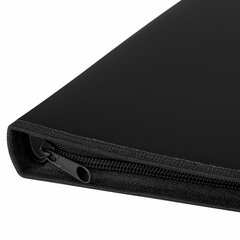 Папка для документов и тетрадей на молнии пластиковая BRAUBERG А4, 320&times;230 мм, черная, 271714