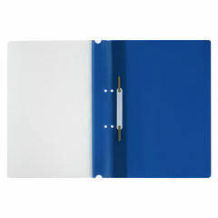 Скоросшиватель пластиковый с перфорацией STAFF, А4, 100/<wbr/>120 мкм, синий, 271719